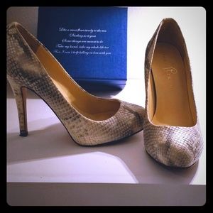 👠 Leather Snake Skin Pumps 👠